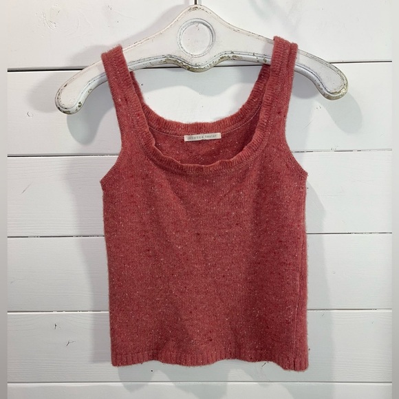 🩷 REBECCA TAYLOR – Pink Knit Tank Top – Size XS (see measurements) - Picture 1 of 9